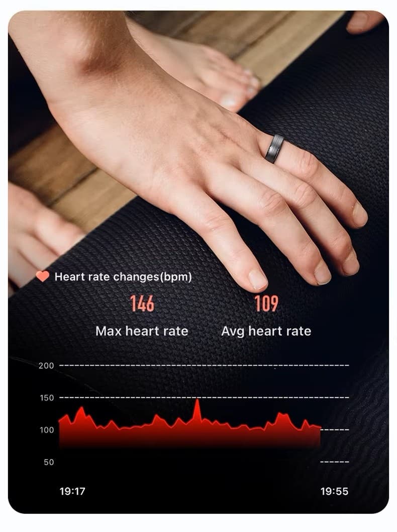 Elegancki Smart Ring RUBICON R6, Złoto/Srebro, Rozmiar 11 (US) 💍