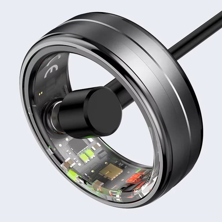 Elegancki Smart Ring RUBICON R6, Złoto/Srebro, Rozmiar 11 (US) 💍